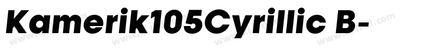 Kamerik105Cyrillic B字体转换